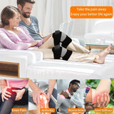 NNETM Electric Heating Knee Pad – Cordless Joint Hot Compress Massager(Black)
