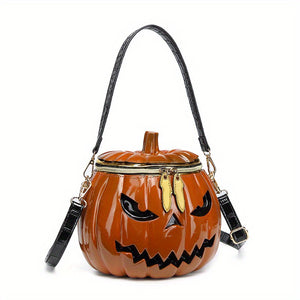 NNETM Halloween Pumpkin Silicone Purse with Straps