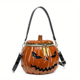 NNETM Halloween Pumpkin Silicone Purse with Straps