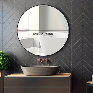 NNETM Luxurious Round Wall-Mounted Vanity Mirror