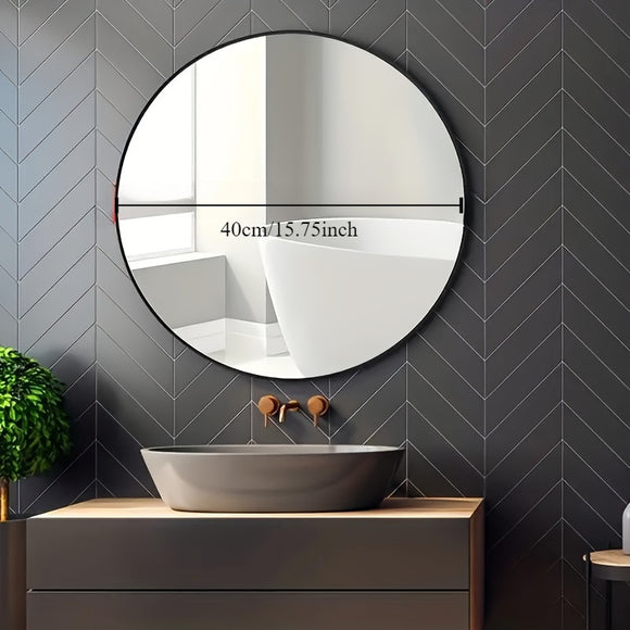 NNETM Luxurious Round Wall-Mounted Vanity Mirror