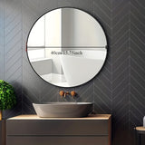 NNETM Luxurious Round Wall-Mounted Vanity Mirror