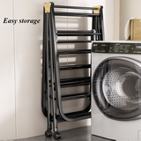 NNETM 3-Tier Folding Stainless Steel Laundry Drying Rack