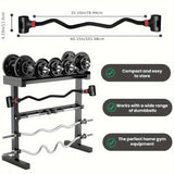 NNETM Dumbbell Converter Adjustable Barbell Kettlebell Set
