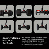 NNETM Dumbbell Converter Adjustable Barbell Kettlebell Set