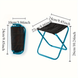 NNETM Ultra-Light Folding Aluminum Camping Chair with Storage