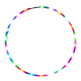 NNETM LED Light-Up Fitness Hoop, Color Changing & Detachable - 24 LEDs, 90cm