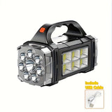 NNETM Ultra-Bright LED Solar Rechargeable Searchlight (2200W)