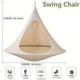 NNETM Waterproof Outdoor Hammock Chair for Patios & Campsites