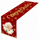 Santa Claus Christmas Table Runner Polyester