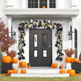 NNETM Black & White Maple Leaf Garland Set