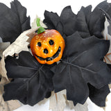 NNETM Black & White Maple Leaf Garland Set