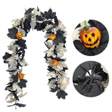 NNETM Black & White Maple Leaf Garland Set