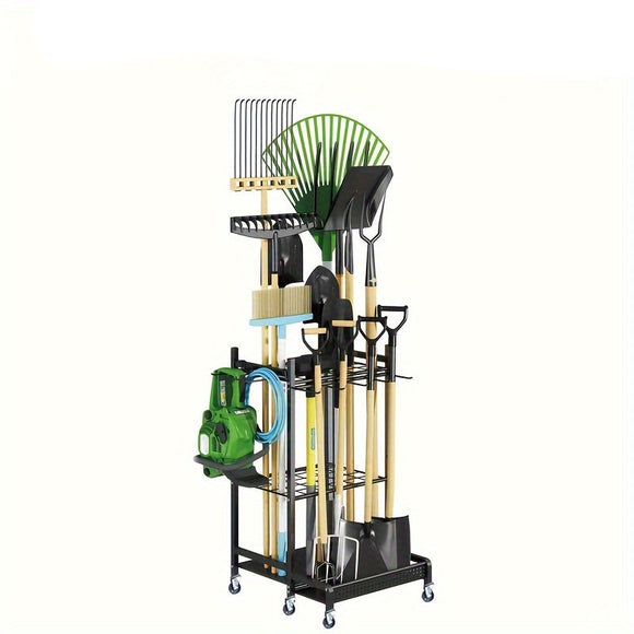 NNETM Garage Garden Tool Organizer with Hooks