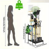 NNETM Garage Garden Tool Organizer with Hooks