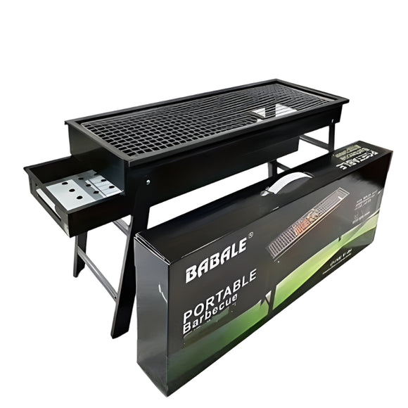 NNETM Portable Foldable Charcoal Grill for Outdoor BBQ