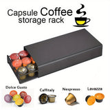 NNETM Coffee Pod Holder with Mesh Drawer Organizer