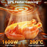 NNETM Air Fryer with Stainless Steel Non-Stick Pot