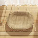 NNETM Ivory Cat Scratching Board and Bed Combo