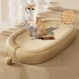 NNETM Ivory Cat Scratching Board and Bed Combo