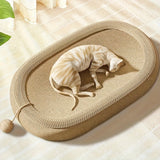 NNETM Ivory Cat Scratching Board and Bed Combo