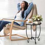 NNETM 2-Pack Cast Iron Patio Side Tables