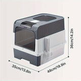NNETM Extra Large Cat Litter Box Dual Entry