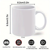 NNETM 3D Ceramic Coffee Mug with Romantic Quote for Couples
