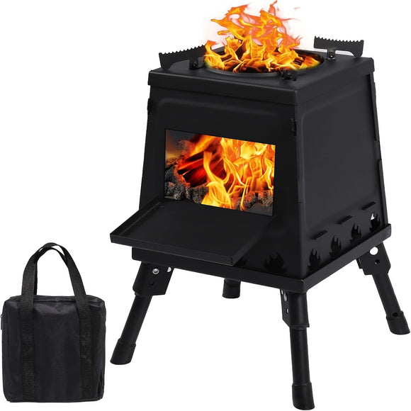 NNETM Wood-Burning Camping Stove Outdoor Grill