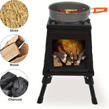 NNETM Wood-Burning Camping Stove Outdoor Grill