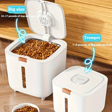 NNETM Airtight Pet Food Storage Container Flip-Top Lid