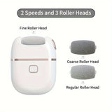 NNETM USB Rechargeable Electric Foot File with 3 Heads