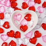 NNETM 50pcs Acrylic Heart Table Gems Valentine's Day Decorations