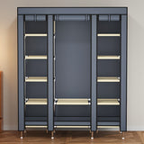 NNETM Metal Storage Wardrobe with Steel Frame (12-Tier)