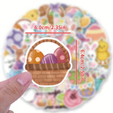 NNETM 50pcs Easter Egg Stickers for Laptop & Scrapbooking