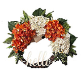 NNEOBA Christmas Fall Hydrangea Wreath for Front Door (45.72 cm)