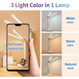 NNEOBA 180° Rotatable Rechargeable LED Desk Lamp
