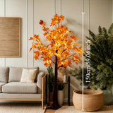 5ft Lighted LED Maple Tree, Artificial Decorative Floor Lamp Tree