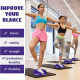 NNETM 2pcs Inflatable Balance Boards - Stability & Core Strength Trainer(Blue & Purple)