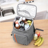 NNEOBA Waterproof Thermal Cooler Lunch Bag (Grey)