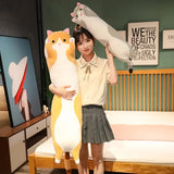 NNEOBA Cute Cat Plush Toy Sleeping Animal Doll