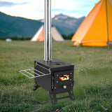 NNETM Portable Stainless Steel Camping Stove for Outdoor Cooking
