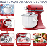 NNETM Ice Cream Attachment with Stand Mixers