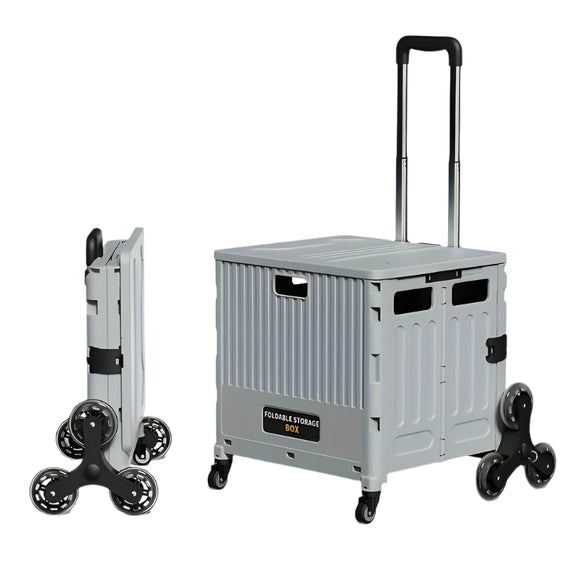 NNETM Outdoor Foldable Storage Box with Wheels & Handle
