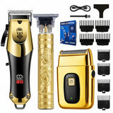 NNETM 3pcs Men's Electric Hair Clippers Kit