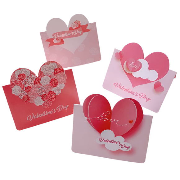 NNEOBA 20Pcs 3D Cloud Heart Paper Greeting Cards