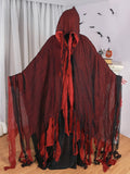 NNETM Blood Drip Gothic Cloak Costume with Hood