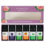 NNETM Aromatherapy Glass Bottles Essential Oil Set of 6