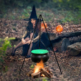 NNETM Witch's Cauldron with Lights - Black Plastic Bowl