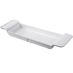 NNEOBA Expandable Bathtub Tray Caddy Organizer for Books & Wine